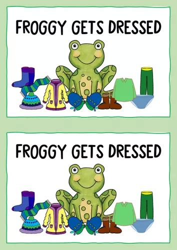Froggy Gets Dressed Minibuch Unterrichtsmaterial Im Fach Englisch