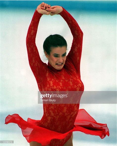 Katarina Witt Performing Her Free Skate During The Xvll Winter Olympics In Lillehammer Norway