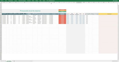 Plantilla De Presupuesto Anual De Empresa En Excel 2024