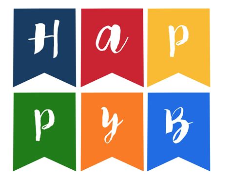 Happy Birthday Banner Printable Free Printable Templates