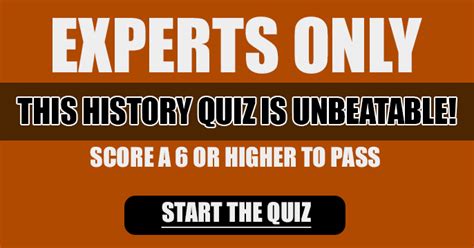 History Trivia Quiz Are You A Real Historian