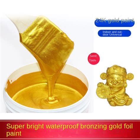 24k Gold Paint For Metal Wood Paint Gold Acrylic Paint Waterproof Color