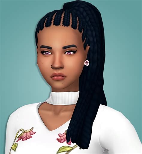 Woman Hair Dreadlocks Hairstyle Fashion The Sims 4 P3