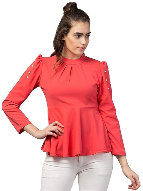 Buy Arbiter Collection Womens Pearl Embellished Tops At