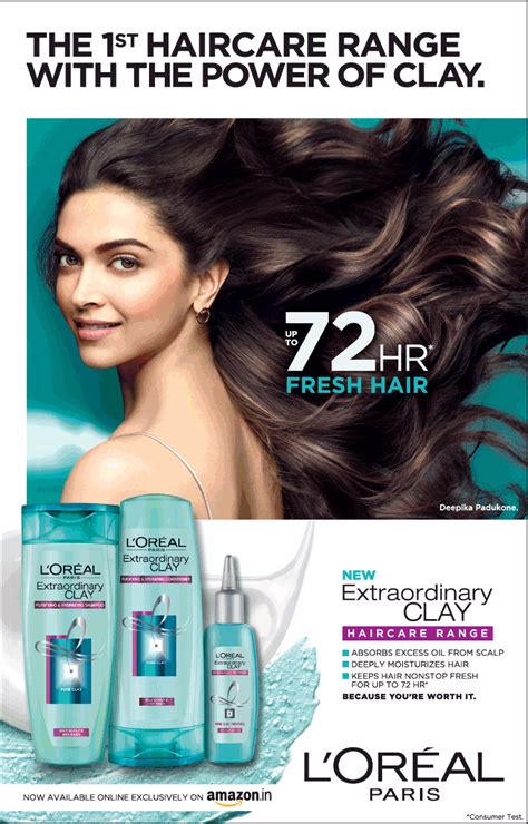 Loreal Paris The 1St Haircare Range With The Power Of Clay Ad Advert