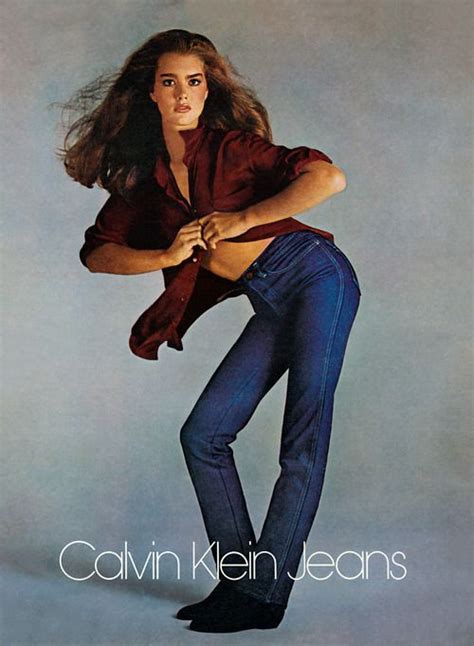 Brooke Shields In Calvin Klein Ad 1980 Vintage Advertising Calvin