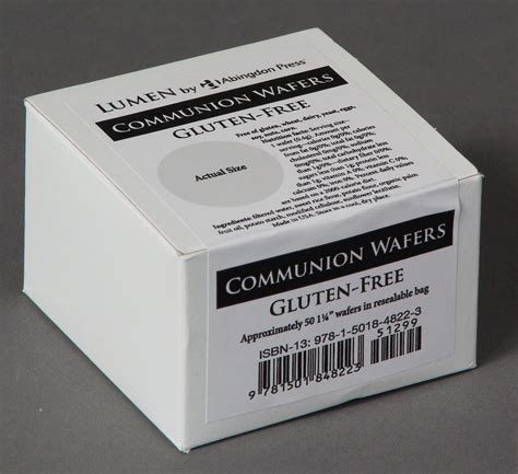 Communion Wafers Gluten Free Box Of 50 Lumen By Abingdon Press