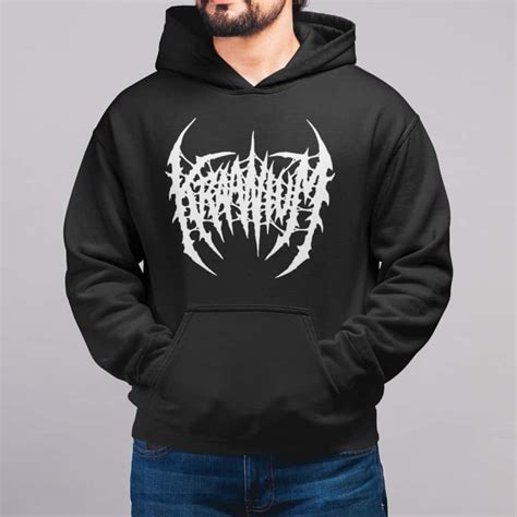 Kraanium Logo Hoodie Brutal Death Black Metal Merch Mbt Merchandise