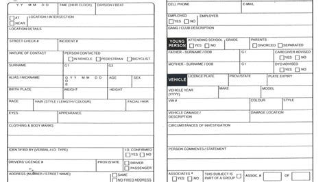 Hamilton Police Carding Form Is Almost A Carbon Copy Of