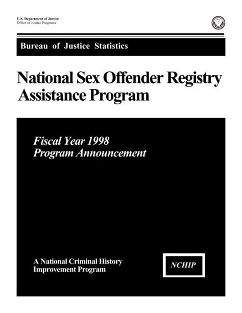National Sex Offender Registry Assistance Program Bureau Of