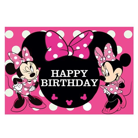 Buy Minnie Mouse Birthday Party Supplies Minnie Mouse Backdrop For