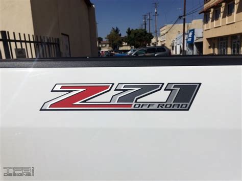 Z71 Off Road Bed Side Decals 2015 Chevrolet Colorado Silverado Tfb