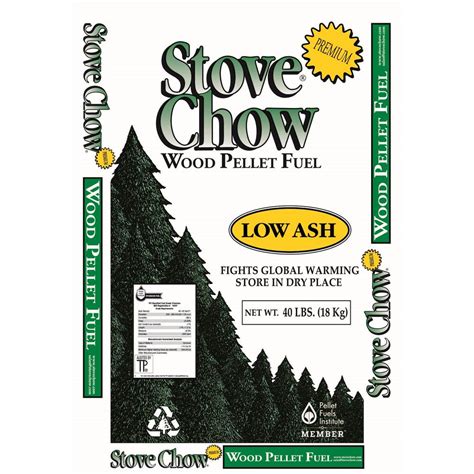 Stove Chow Premium Wood Pellet Fuel 40 Lb Bag 40100 The Home Depot