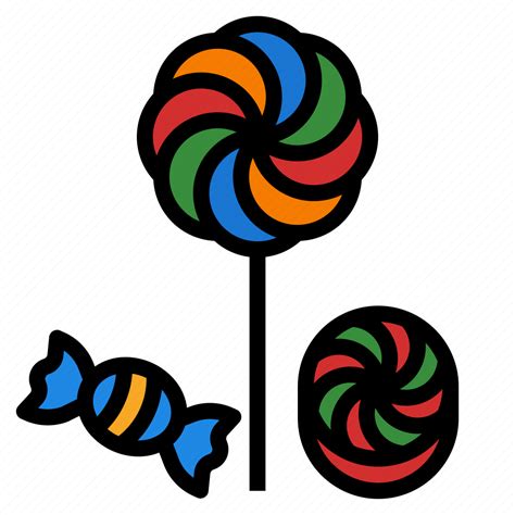 Candy Caramel Set Sugar Sweet Icon Download On Iconfinder