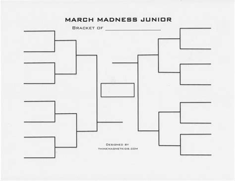Free Printable Sweet 16 Bracket For Kids Or Anyone Wanting To Fill Out