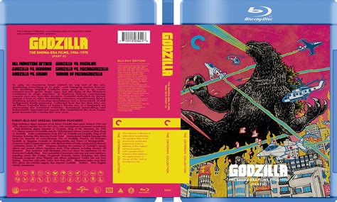 Godzilla Showa Era Collection Custom Blu Ray Covers W Empty Case No