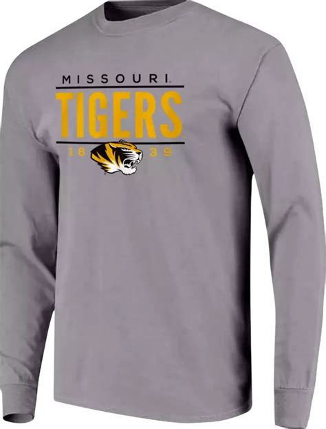 Image One Mens Missouri Tigers Grey Traditional Long Sleeve T Shirt Dicks Sporting Goods
