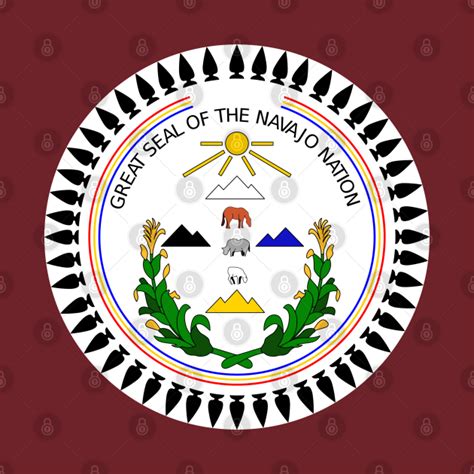 The Great Seal Of The Navajo Nation Navajo Pin Teepublic