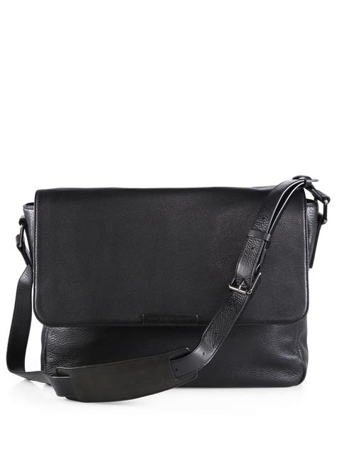 Marc By Marc Jacobs Pebbled Leather Messenger Bag In Black For Men Lyst