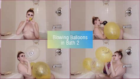 susanna bananas sexy fun clips blowing balloons in bath 2