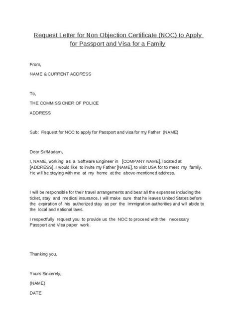 Sample Of Noc Letter From Company Regarding Noc