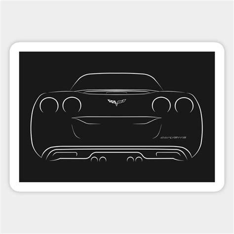 Chevrolet Corvette C6 Rear Stencil