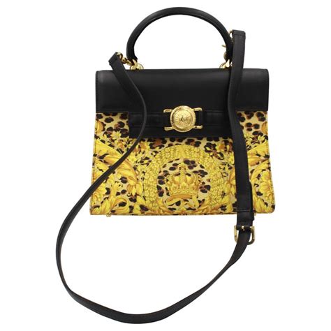 Vintage Gianni Versace Kelly Style Baroque Bag At 1stdibs