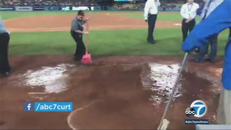 Dodger Stadium Repairs Underway After Sewage Floods Field Abc7 Los