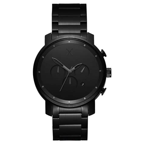 Walmart.com has been visited by 1m+ users in the past month Mvmt Chrono Brushed Stainless Steel Watch in Black for Men ...