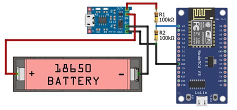 Tiger Nadel Überraschung esp8266 monitor battery voltage Vorfall