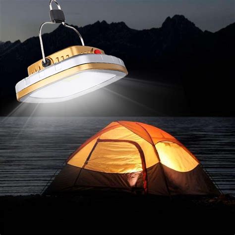 New Solar Powered Led Camping Light 3w 300lm Usb Rechargeable Led Solar