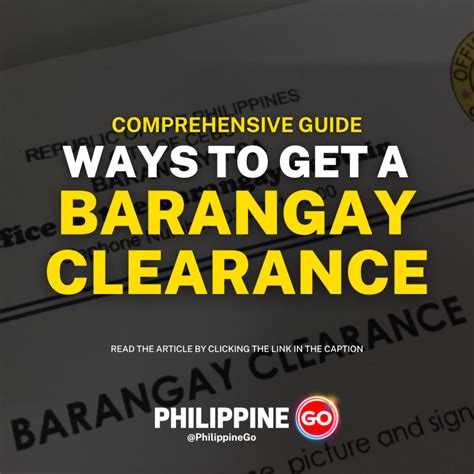 5 Steps On How To Obtain A Barangay Clearance A Comprehensive Guide