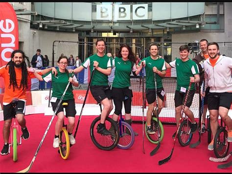 You might want to sit on the. Local Unicycle Hockey classes available to all abillities