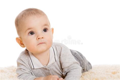 Little Boy Lying On A Rug Stock Photo Image Of Caucasian 46532476