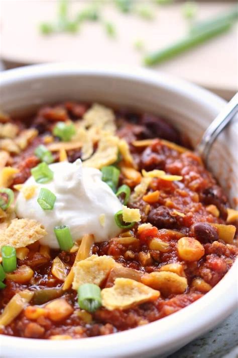 All the effort and time will pay off, knowing that your freezer is filled with easy dinners. Instant Pot Turkey Chili - 365 Days of Slow Cooking and ...