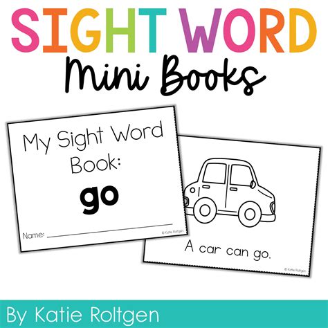 Sight Word Mini Book Go Katie Roltgen Teaching