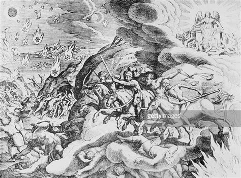 The Four Horsemen Of The Apocalypse After An Engraving From Merians