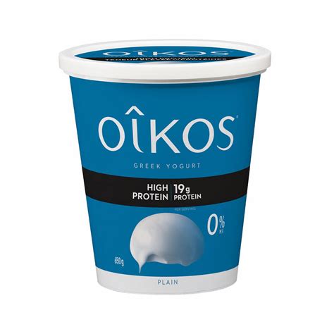 Oikos Greek Yogurt High Protein Plain 650g Walmart Canada