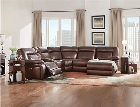 Doxo is not an affiliate of art van furniture credit card. Arlo Power Leather Sectional, Brown | Art Van Home