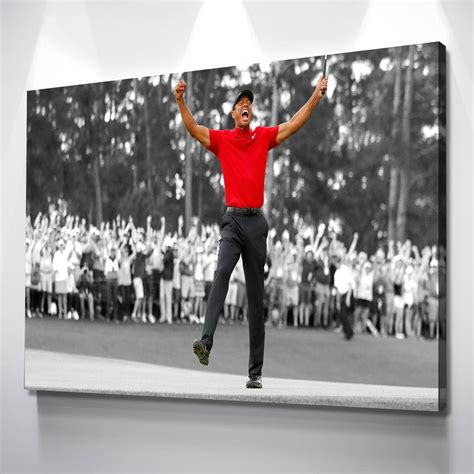 Tiger Woods Masters Win Canvas Wall Art Choose Your Style