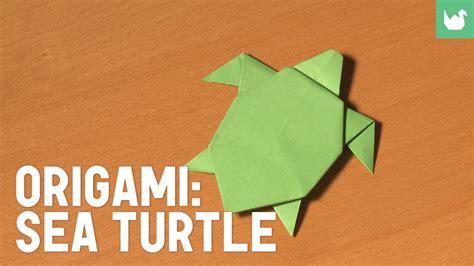 Learn How To Make Origami Easily The Sea Turtle Youtube