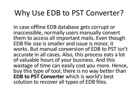 Edb To Pst Converter Ppt