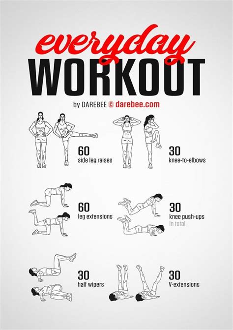 Everyday Workout On Inspirationde Everyday Workout At Home Workout