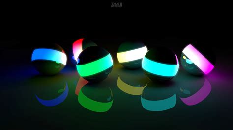 3d Neon Spheres By Takiidesign On Deviantart