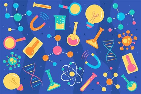 Hand Drawn Science Background Free Vector
