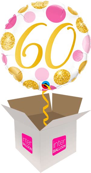 60 Pink And Gold Dots Transparent Happy 50th Birthday Png Clipart