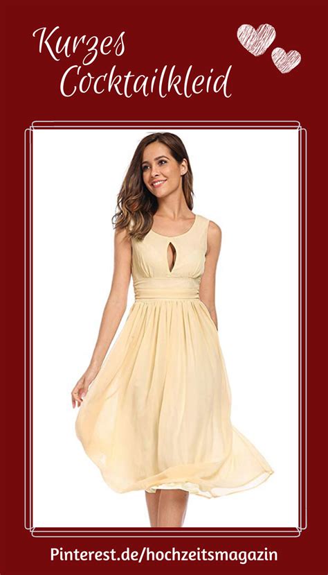 Zahlung auf rechnung kostenloser rückversand Tailliertes Chiffon Kleid in eleganter A-Linie ...