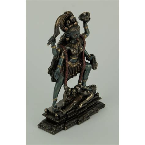 Kali Hindu Goddess Standing On Lord Shiva Statue Sculptures Figurines