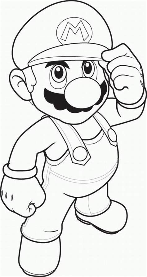 Mario Coloring Pages For Children