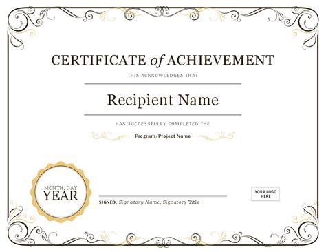 Free Printable Certificates Of Achievement Free Printable